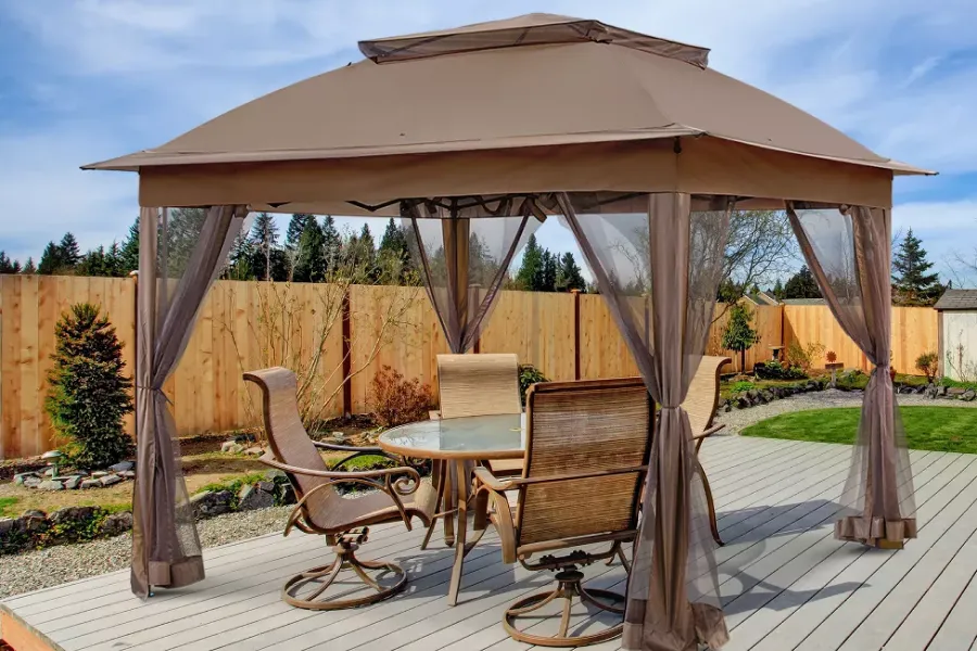 screened in pop up gazebo